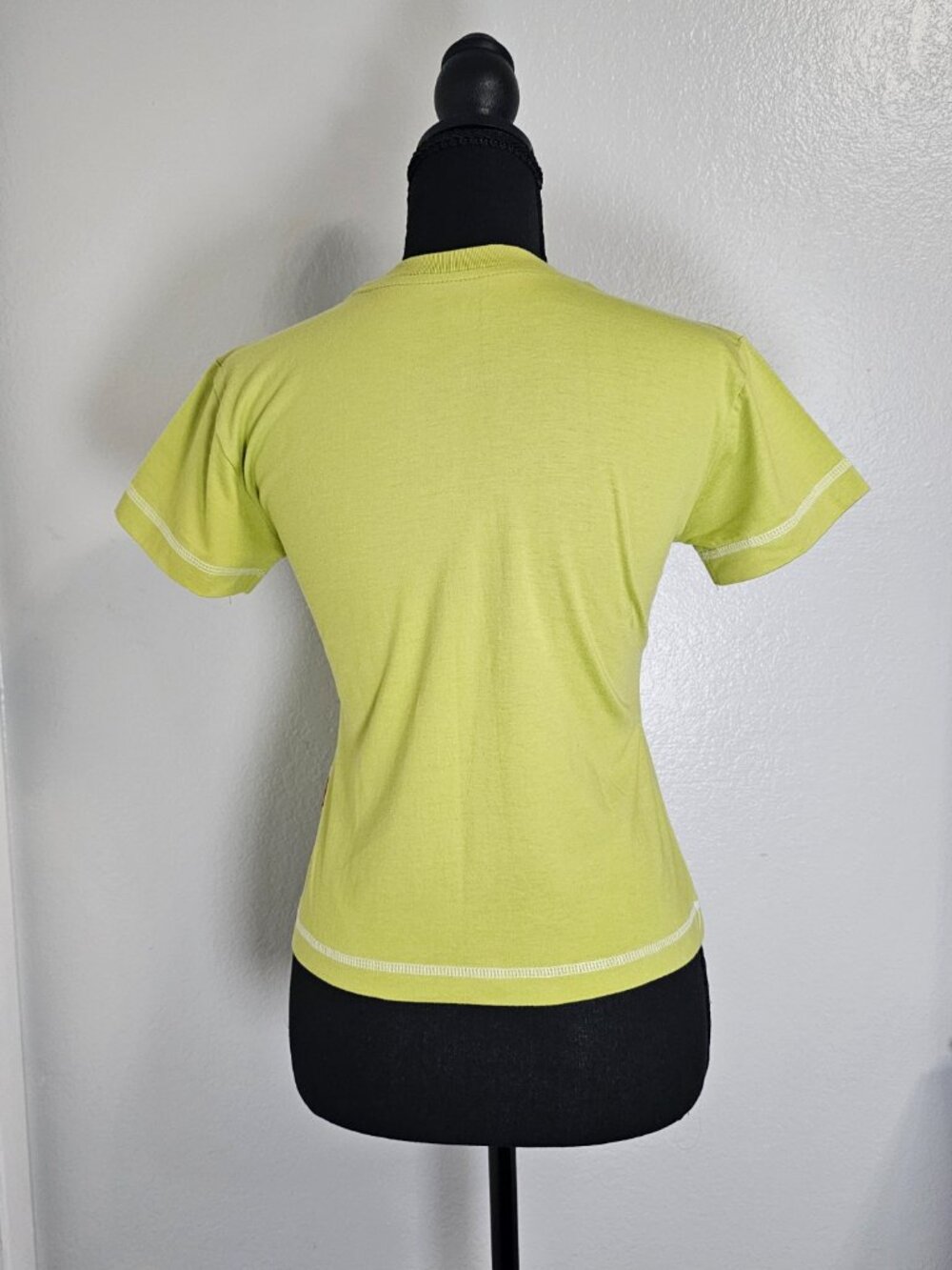 Kimbery Y2K Women's Pro League Apple Green with White Blue Shirt Size Small - Picture 3 of 6